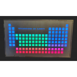 Periodic table full set, 160 x 90cm,  tricolor lighting