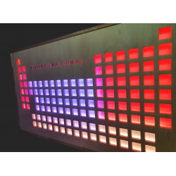 Periodic table full set, 160 x 90cm,  tricolor lighting