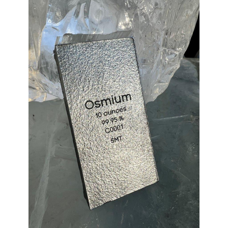 Osmium ingot, 10 ounces, 311g