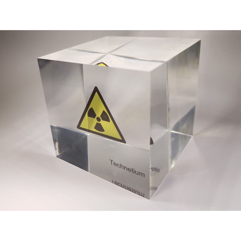 Acrylic cube Technetium