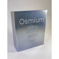 Osmium ingot, polished, 1kg