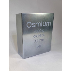 Osmium ingot, polished, 1kg