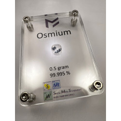 0.5g Osmium crystals 99.995% in acrylic case