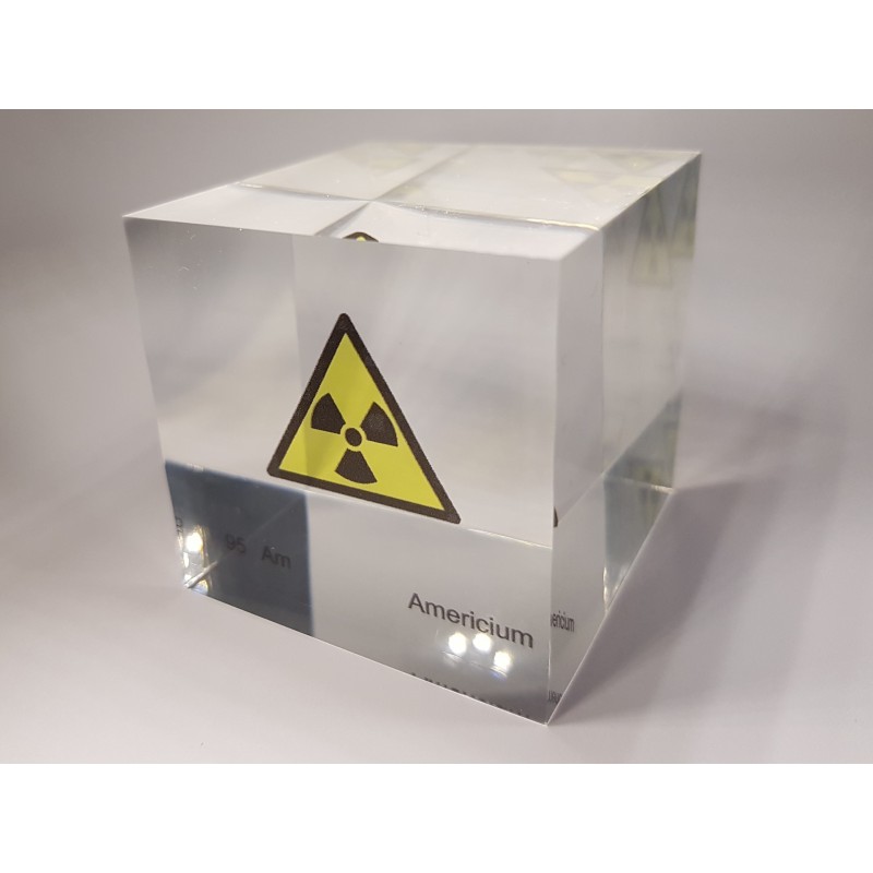 Acrylic cube Americium