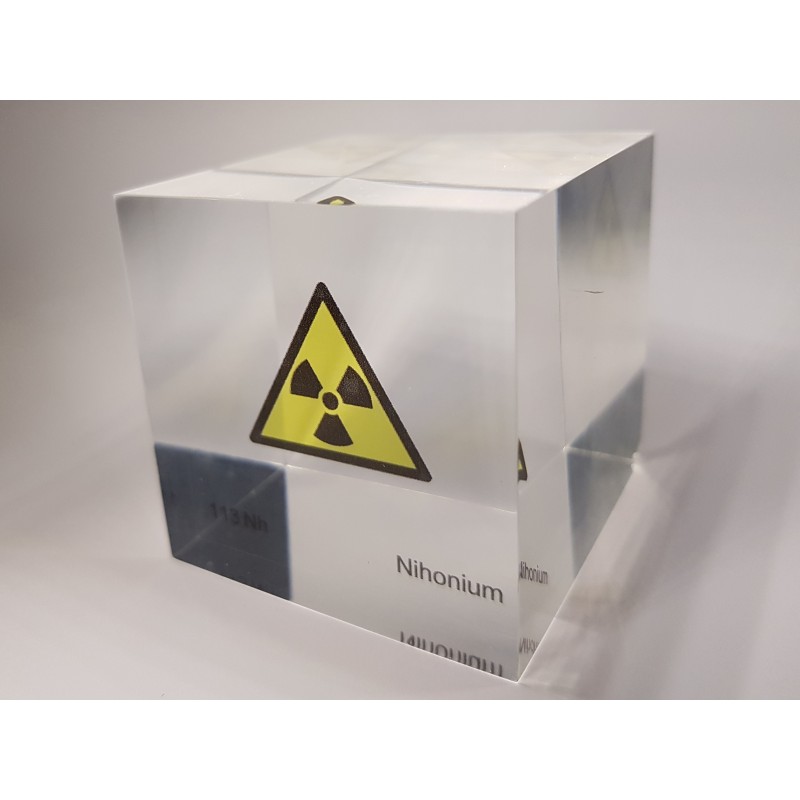 Acrylic cube Nihonium