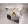 Acrylic cube "Radioactive sign"