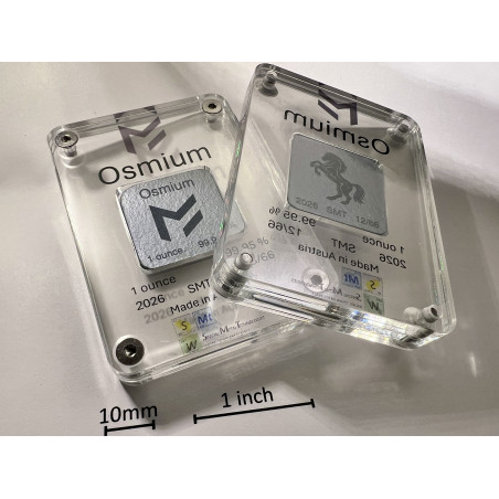 Osmium ingot "Horse 2026", 1 ounce, 31.1g