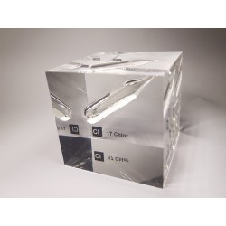 Acrylic cube Chlorine