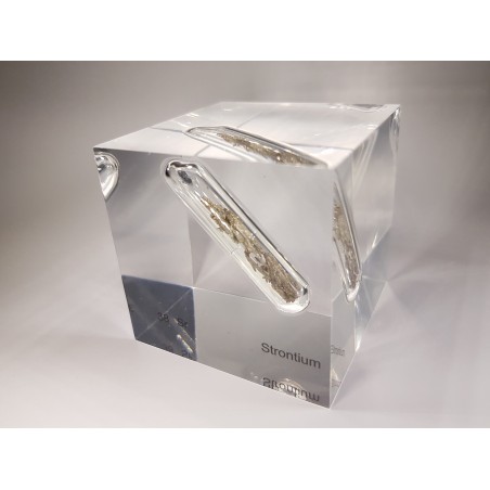 Acrylic cube Strontium