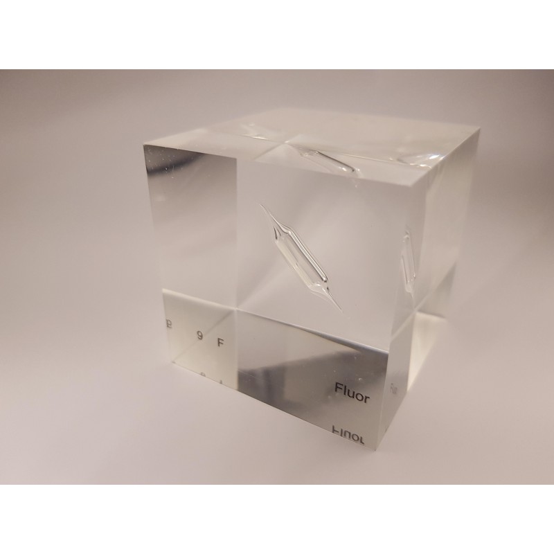 Acrylic cube Fluorine