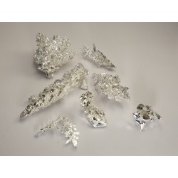 Silver crystals, 24.71g, 99.995%