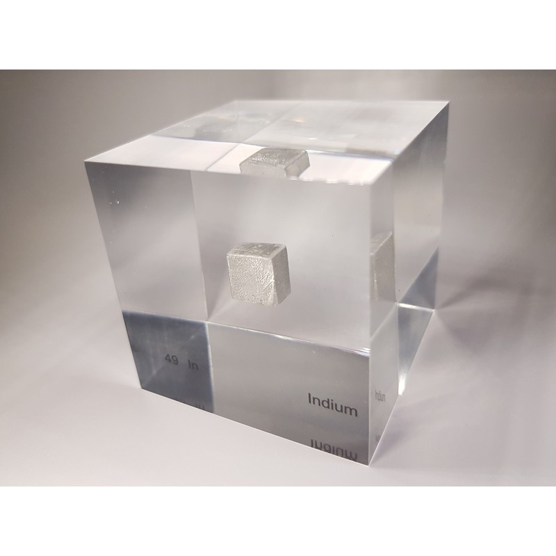 Acrylic cube Indium
